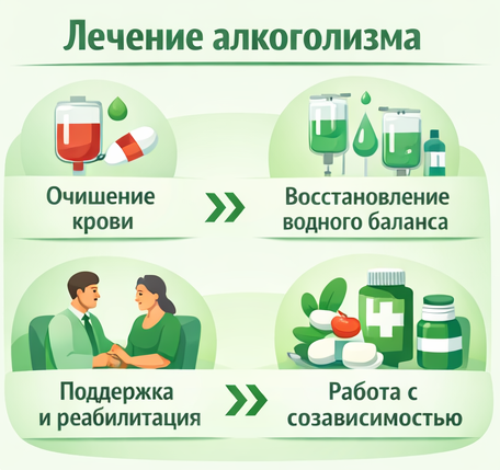 лечение алкоголизма в Мелитополе этапы